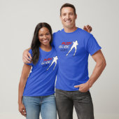 Inline Speed Skating Push, Glide, Win Design T-shirt (Unisex)