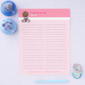 Inlogboekblad van het Dog Groomer Spa Yorkie Flyer (Enkel)