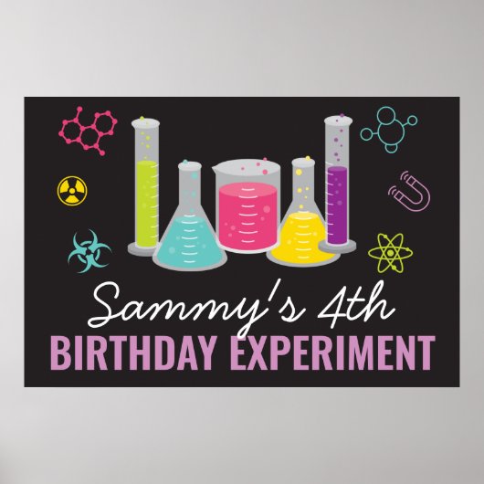 Inloggen bij wetenschapspartij poster (Voorkant)