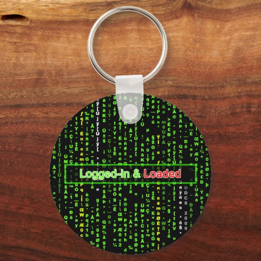 Inloggen en geladen Sleutelhanger (Voorkant)