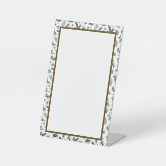 Inloggen Pine Reclamebord Met Voetstuk