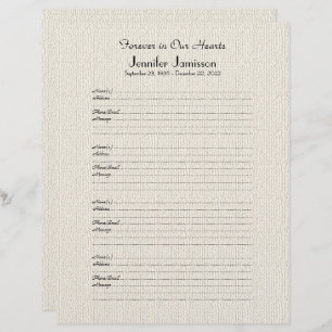 Inloggen voor herinneringsboekvulling Pagina Faux