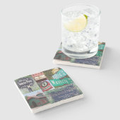 Inman Park, Atlanta Marble Onderzetters (Zijkant)