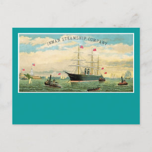Inman Steamship Company Briefkaart