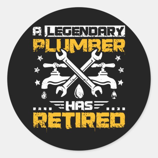 Inmoe Plumber Ronde Sticker (Voorkant)