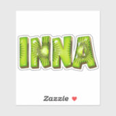 Inna Name Kiwi Design Aufkleber Sticker (Vel)