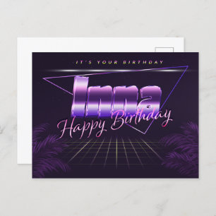 Inna Nom Prénom Anniversaire de la carte postale