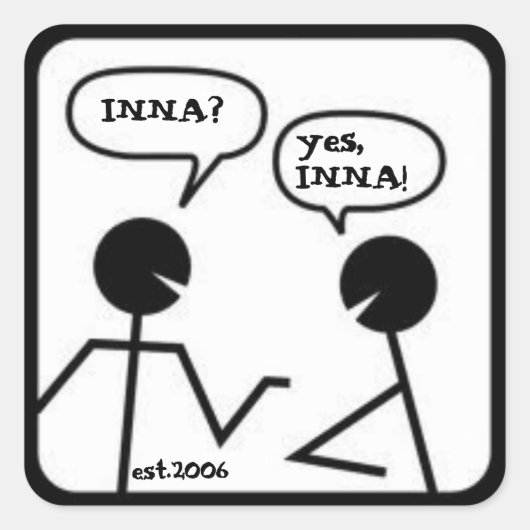 INNA Sticker "INNAguys" (Voorkant)