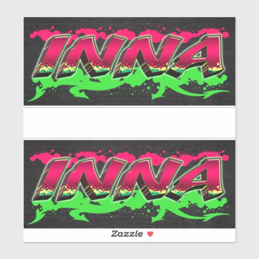 Inna Vorname Name Graffiti Aufkleber Sticker (Vel)