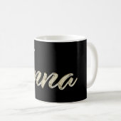 Inna white gold Handwriting Tasse de café (Devant droit)