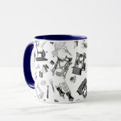 innaaimachines handschroefdraadhellingen mok (Voorkant links)