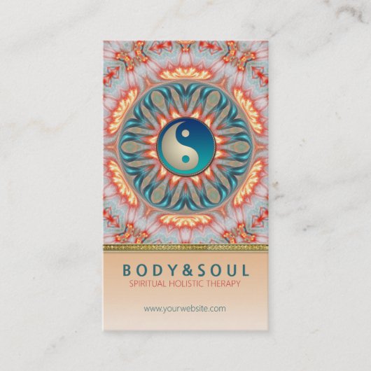 Inner Fire Energy Yin Yang Holistic Visitekaartje (Voorkant)