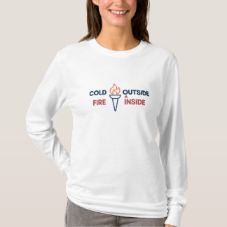 Inner Fire Winter Sport Typography Design T-shirt