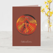 INNER LIGHT - Carte d'art NEWFLAME (Fleur jaune)