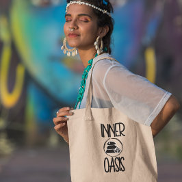 Inner Oasis Yoga Meditatie Spirituele Boho Tote Bag
