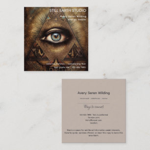 Inner Oracle Derde Oog Ontwerp Vierkante Visitekaartje