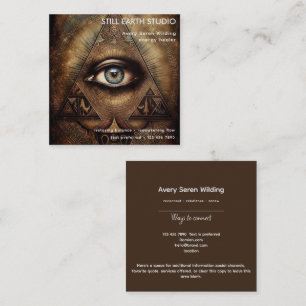 Inner Oracle Third Eye Design Vierkante Visitekaartje