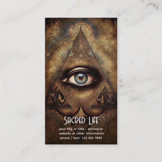 Inner Oracle | Third Eye Design Visitekaartje (Voorkant)