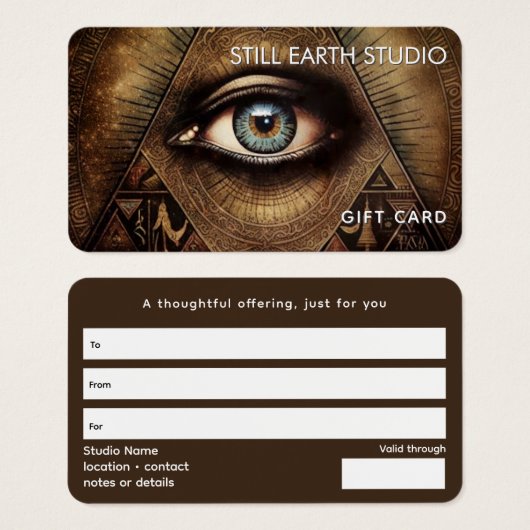 Inner Oracle | Third Eye Design Visitekaartje (Voorkant /achterkant)