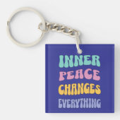 Inner Peace Changes Everything Sleutelhanger (voorkant)