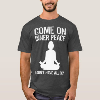 Inner Peace Meditation Funny Yoga Lover Gift boy f T-shirt