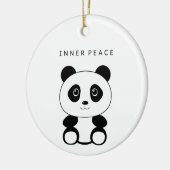 Inner Peace Panda Keramisch Ornament (Links)