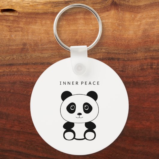 Inner Peace Panda Sleutelhanger (Achterkant)