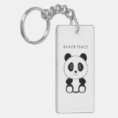 Inner Peace Panda Sleutelhanger (Voorkant Links)