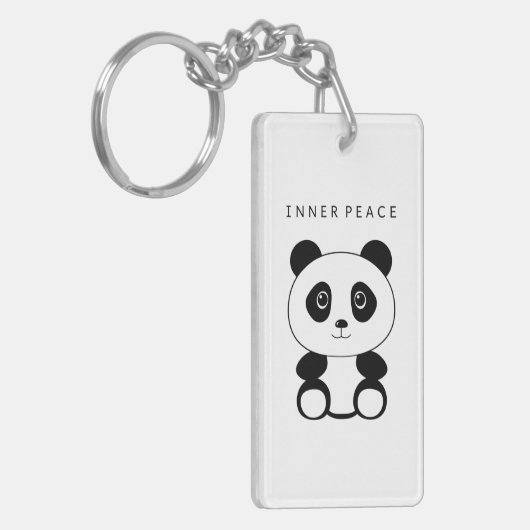 Inner Peace Panda Sleutelhanger (Voorkant Links)