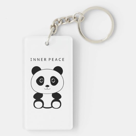 Inner Peace Panda Sleutelhanger (achterkant)