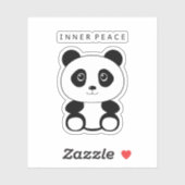 Inner Peace Panda Sticker (Vel)