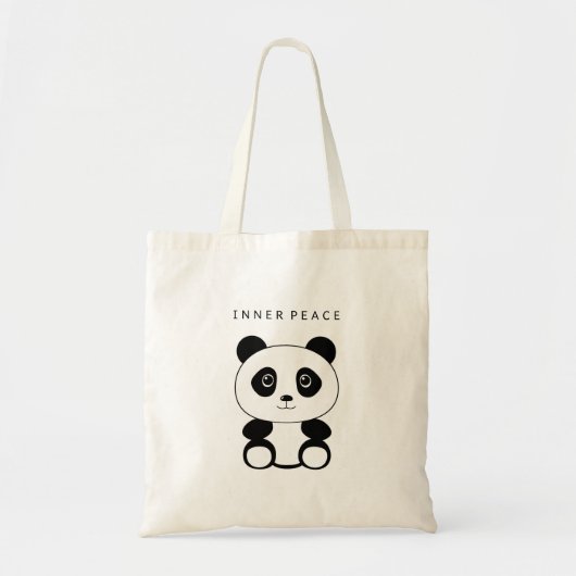 Inner Peace Panda Tote Bag (Voorkant)