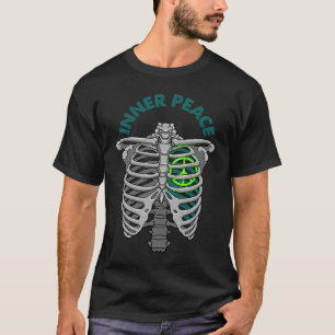 Inner Peace Rib Cage World Peace Sign Zelf Liefde T-shirt