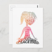 Inner Peace-stay positief Briefkaart (Voorkant / Achterkant)