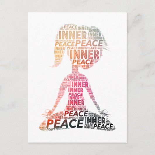 Inner Peace-stay positief Briefkaart (Voorkant)