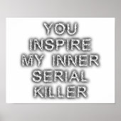 Inner Serial Killer Funny Poster (Devant)
