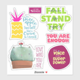 Inner Spark Custom-Cut Vinyl Affirmatie Stickers