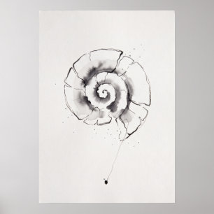 Inner Spiraal Ontwaakt Spirituele Wandkunst Poster