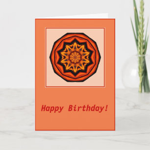 Inner Sun Passion Mandala Birthday Card Kaart