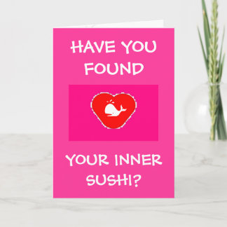 Inner Sushi Valentine's Day Card Feestdagen Kaart