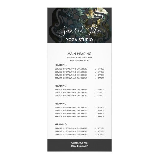 Inner Tempel Mandala Reclamekaart (Voorkant)