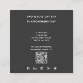 Inner Temple Mandala Vierkante Visitekaartje (Achterkant)