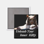 Inner Tiger Kat Magneet (Voorkant / Achterkant)