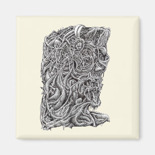 Innerbeastman, inkttekening magneet