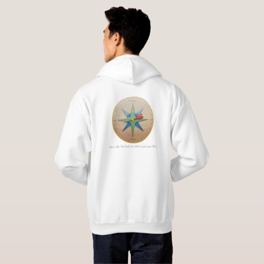 Innerer Kompass Hoodie Pullover (Achterkant volledig)