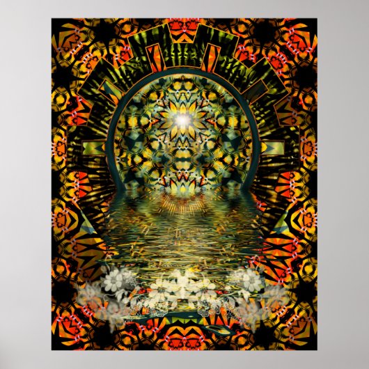 Innerlijke schoonheid psychedelische poster (Voorkant)