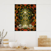 Innerlijke schoonheid psychedelische poster (Keuken)