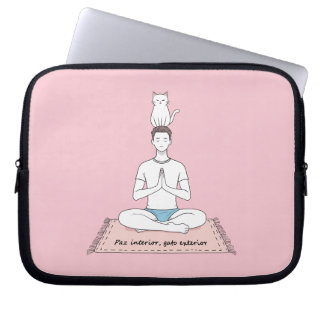 Innerlijke Vrede, Buitenkat Laptop Sleeve