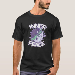 Innerlijke Vredes Bidsprinkhaan Tuin Ninja Pr T-shirt