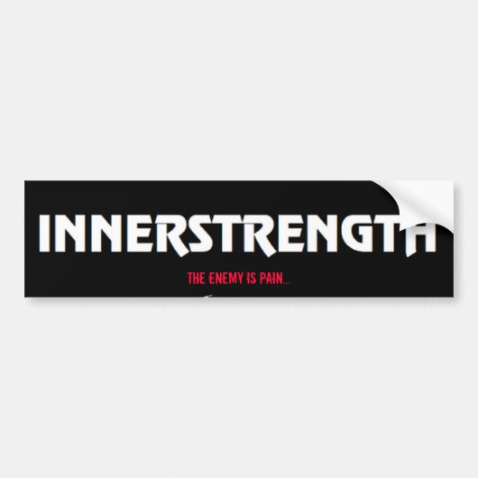INNERSTRENGTH bumperstikker Bumpersticker (Voorkant)